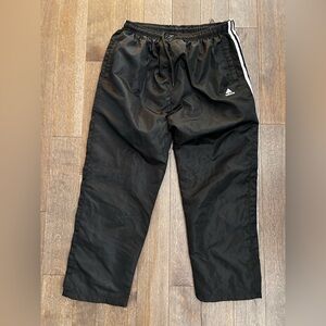 Adidas Black and white Mesh Lined track pants size xxl